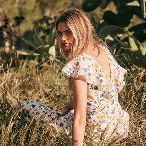 Romantic floral maxi dress